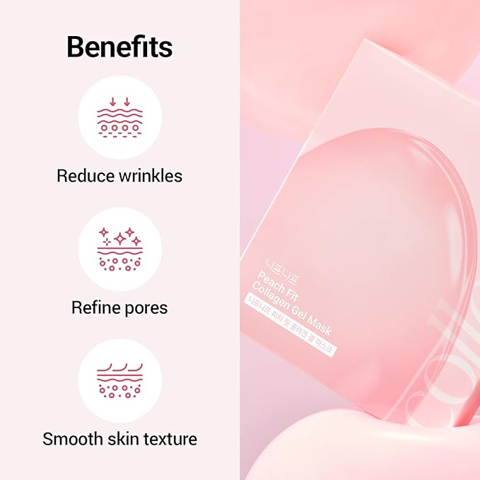 Peach Fit Collagen Gel Mask (5ea)